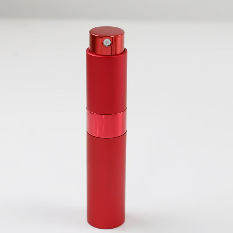 8ml Twist Aluminum Atomizer Empty Round Rotating Refillable 8ml Perfume Atomizer Rotation Aluminum Parfum Glass Spray Bottle - 图片 5