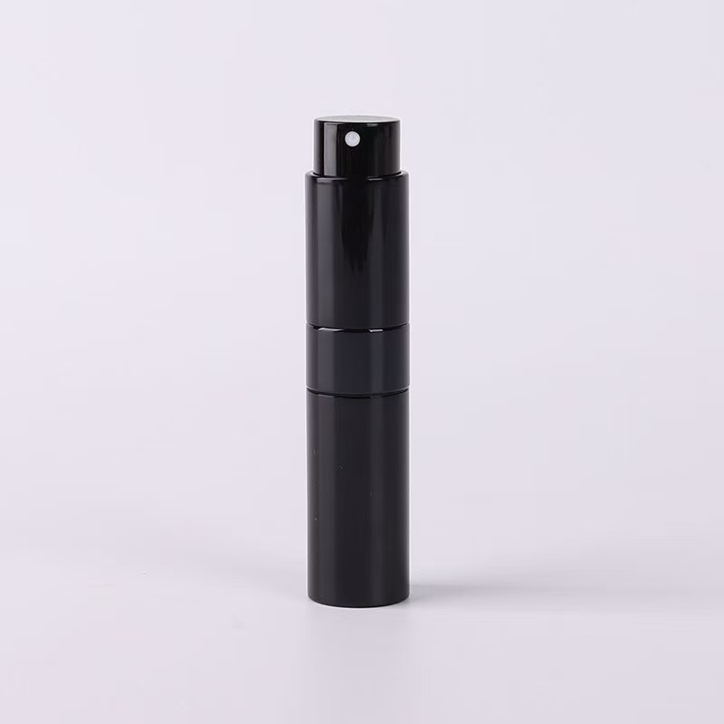 8ml Twist Aluminum Atomizer Empty Round Rotating Refillable 8ml Perfume Atomizer Rotation Aluminum Parfum Glass Spray Bottle - 图片 9